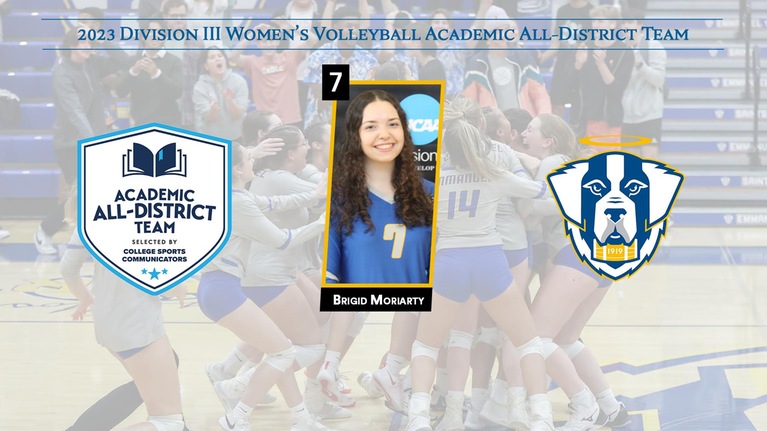 Moriarty Selected to College Sports Communicators Academic All-District Team